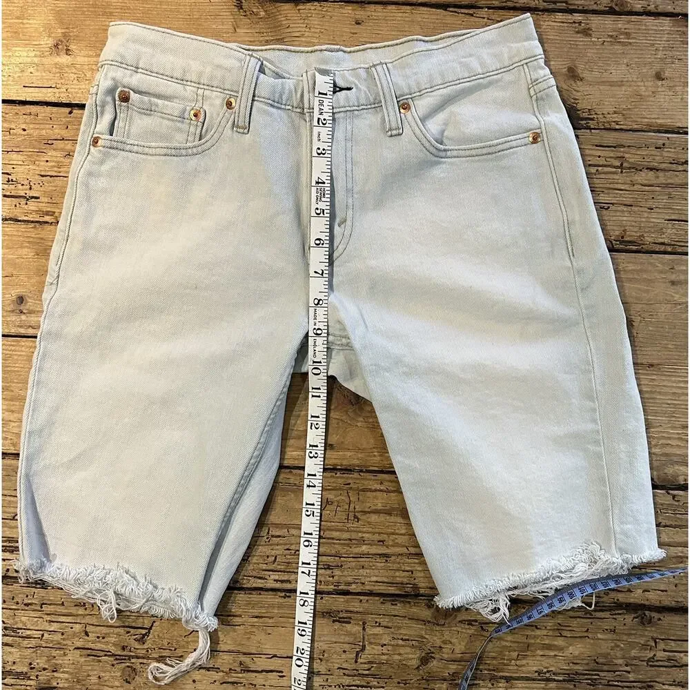 levis 511 cutoff denim Bermuda shorts mens size 30